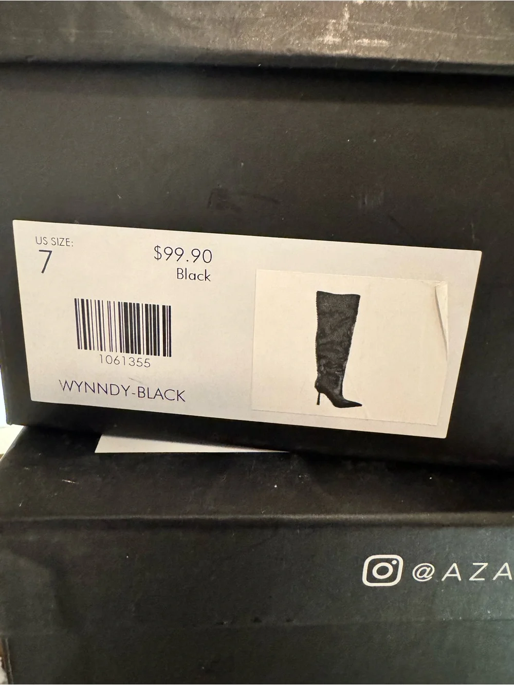 Azalea Wang WYNNDY Black Thigh High Stiletto Boots | Pointed Toe |sexy statement